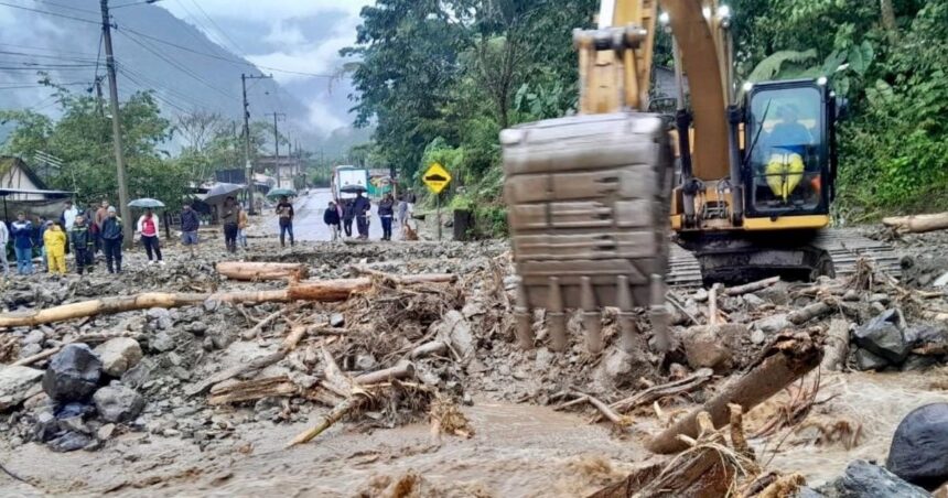 Un alud en Ecuador deja seis muertos, heridos y decenas de desaparecidos