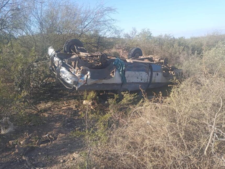 Importante vuelco de una camioneta por Ruta Provincial N° 9