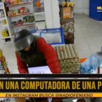 Delincuente robó una computadora de una despensa en el Barrio Mataderos