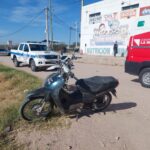 Una mujer resultó herida tras caerse de su motocicleta