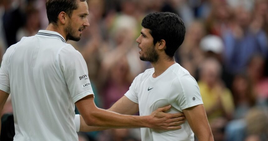 Daniil Medvedev y su pesada obsesión antes de jugar con Carlos Alcaraz en el césped de Wimbledon: no sufrir otra paliza a manos del español