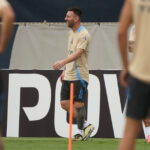 La Selección Argentina se entrenó en Miami para la final de la Copa América con Messi y una ausencia