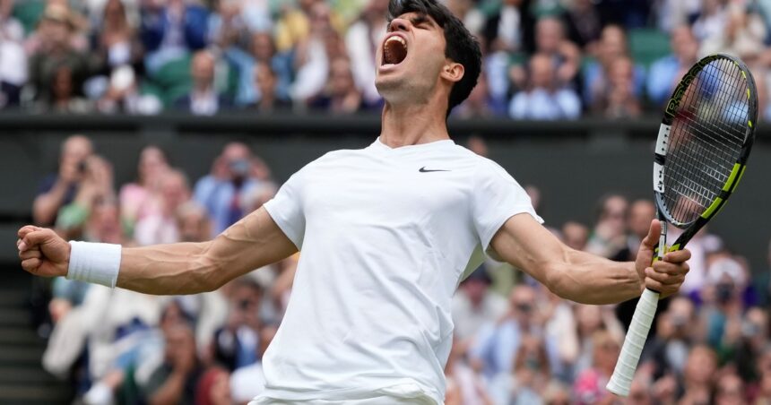 Wimbledon: Carlos Alcaraz se devoró a Medvedev, se metió en otra final y busca igualar una marca de Becker y Borg