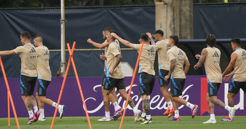 Todo lo que dejó el entrenamiento de la Selección en Miami: Scaloni contó con los 26 jugadores de cara a la final de la Copa América