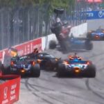 IndyCar en Toronto: tras el palazo de Canapino, un tremendo choque múltiple dejó volando a Ferrucci