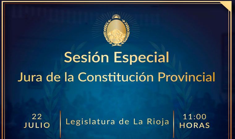 Este lunes en la Legislatura provincial se jura la nueva Constitución