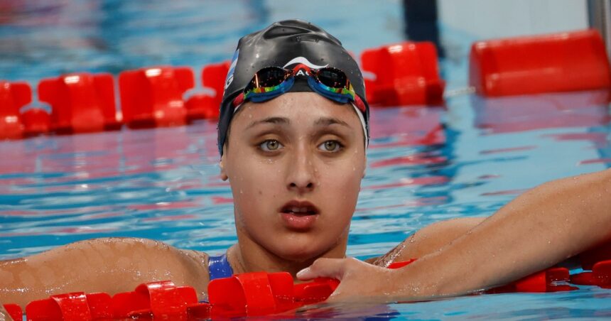 Agostina Hein debutó con 16 años en los Juegos Olímpicos de París: un buen tiempo que no le alcanzó para llegar a la final de 400m libres de natación