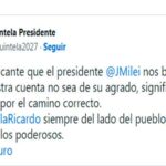 El presidente Milei bloqueo la cuenta X  ” Ricardo Quintela Presidente “