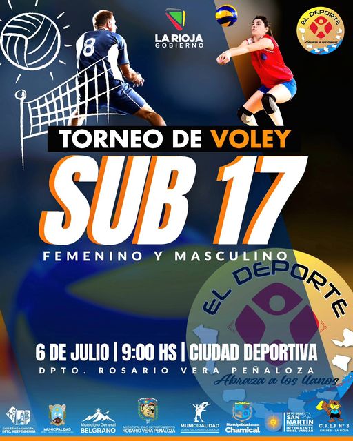 Torneo de Voley sub 17 | EL DEPORTE ABRAZA LOS LLANOS