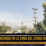 ULTIMO MOMENTO – Incendio en Cerro de la Cruz