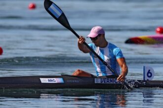 Agustín Vernice tuvo una gran actuación y se llevó el diploma olímpico en el canotaje de París 2024