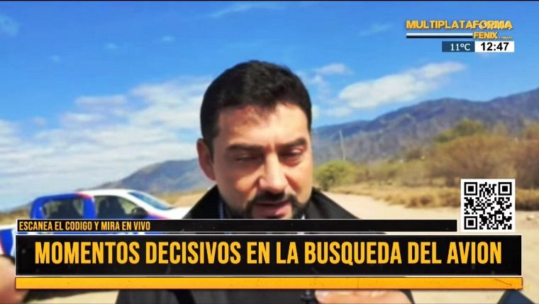 Miguel Zárate en Fénix: El cuerpo del piloto no está, salió caminando por sus propios medios”