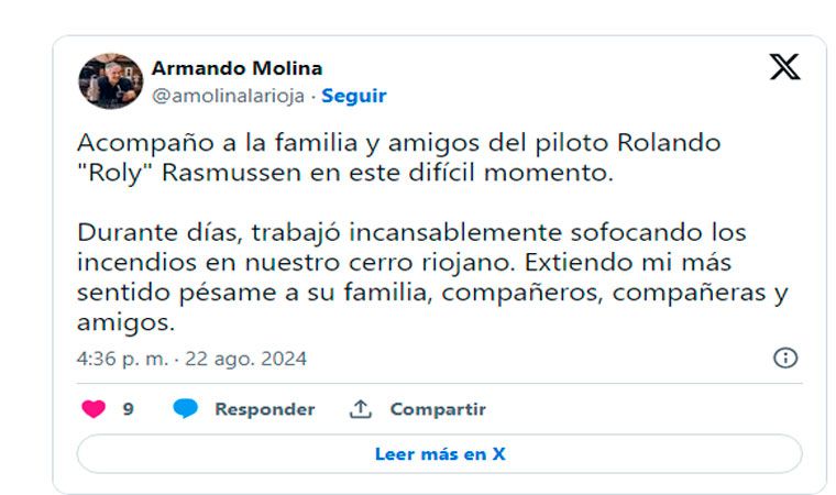 el-intendente-armando-molina-expreso-su-dolor-por-la-muerte-del-piloto-roly-rasmussen