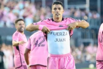 Luis Suárez hizo el gol más rápido en la historia del Inter Miami y se lo dedicó a Juan Izquierdo, el futbolista de Nacional que lucha por su vida