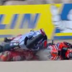 milagro-en-el-motogp:-al-bicampeon-bagnaia-le-paso-una-moto-por-arriba,-pero-salio-caminando-y-vio-el-triunfo-de-marc-marquez-1034-dias-despues