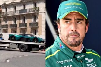 Fernando Alonso, de la F1 a un papelón en las calles de Mónaco: se le quedó su Aston Martin de súper lujo y tuvo que llamar a la grúa