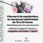 Chachos: Último día de pago a rezagados de Capital