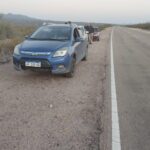 la-concejal-ximena-marenco-quedo-varada-luego-del-reventon-de-un-neumatico-de-su-camioneta