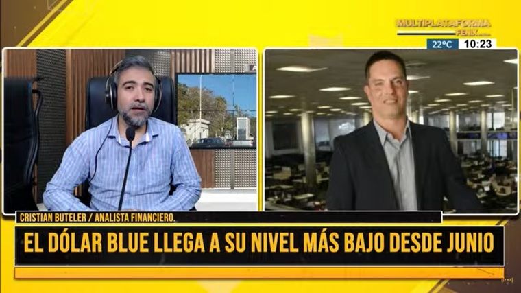 cristian-buteler-sobre-la-baja-del-dolar-blue:-“si-el-gobierno-no-muestra-cuando-va-a-eliminar-el-cepo,-es-dificil-sostener-el-tipo-de-cambio”.