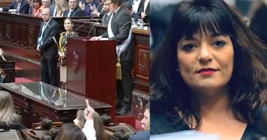 una-diputada-kirchnerista-le-hizo-fuck-you-a-javier-milei-durante-su-discurso-en-el-congreso