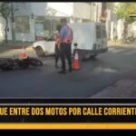 fuerte-accidente-en-pleno-centro-capitalino:-dos-motocicletas-involucradas