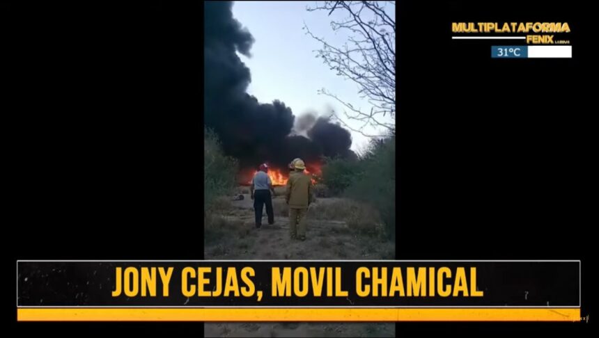 chamical:-explosiones-y-columnas-de-humo-negro-en-impactante-incendio