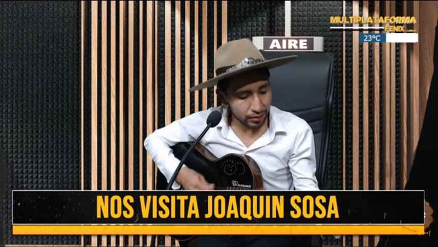 joaquin-sosa,-cantante-salteno-visito-fenix:-“estamos-con-mucha-ilusion-de-poder-contagiar-a-la-gente-con-nuestra-musica”