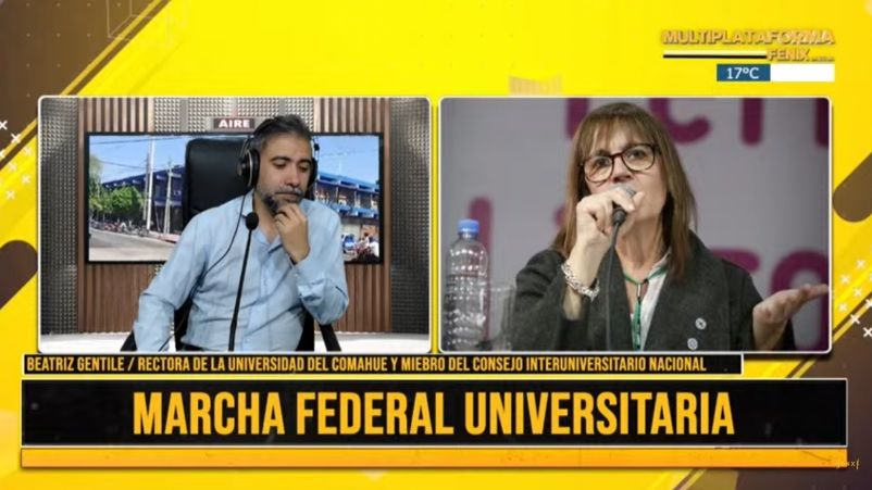 beatriz-gentile,-rectora-de-la-un-comahue:-“es-una-marcha-que-viene-pacifica-y-nosotros-no-vamos-a-decir-quien-puede-acompanar-y-quien-no”