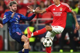 Di María hizo un gol para Benfica, que le hizo vivir una pesadilla al Atlético de Madrid de Simeone por la Champions League