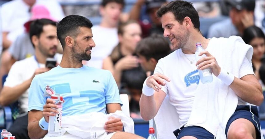 del-potro-ya-se-prepara-a-full-para-la-exhibicion-contra-djokovic:-la-gran-sorpresa-que-se-llevo-el-grupo-de-trabajo-con-el-que-se-entrena