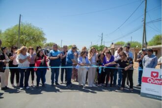 CHEPES | AUTORIDADES RECORREN CALLES EN PROCESO DE PAVIMENTACIÓN