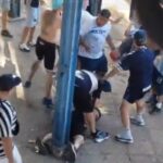 Salvaje pelea entre dos facciones de la barra de Gimnasia: hubo heridos y uno de ellos convulsionó mientras se jugaba el partido contra Newell’s