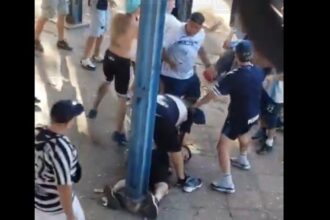 Salvaje pelea entre dos facciones de la barra de Gimnasia: hubo heridos y uno de ellos convulsionó mientras se jugaba el partido contra Newell’s