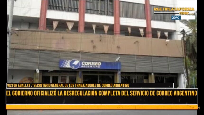 El gobierno nacional oficializó la desregulación del servicio del correo postal