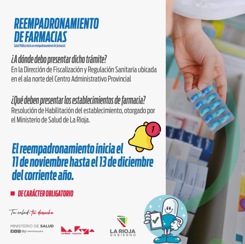 Reempadronamiento de Farmacias