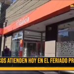 Bancos adhirieron al feriado provincial