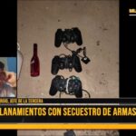 Secuestran armas y recuperan elementos en varios allanamientos