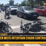 Dos menores huían de control policial y protagonizaron importante accidente