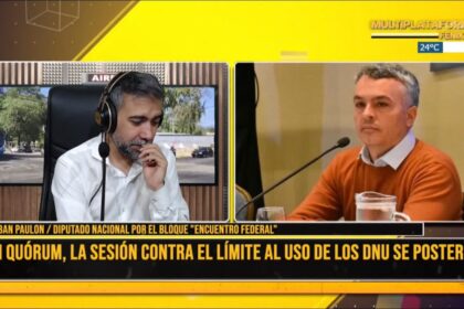 Esteban Paulón, sobre la fallida sesión para modificar la ley de DNU: “el gobierno metió la cola”