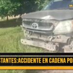 Choque en cadena en Ruta 5 y camino al aeropuerto