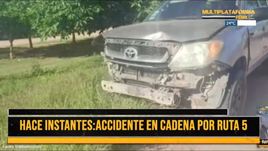 Choque en cadena en Ruta 5 y camino al aeropuerto