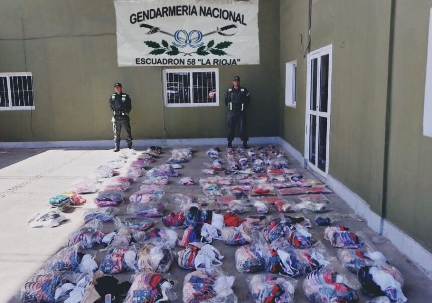 Personal de Gendarmería secuestró mercadería de contrabando por 11 millones de pesos