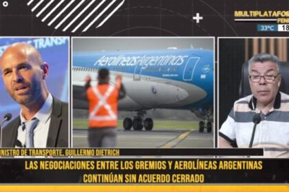 Guillermo Dietrich: “Aerolíneas tiene el 60% del tráfico aéreo doméstico a su mando”