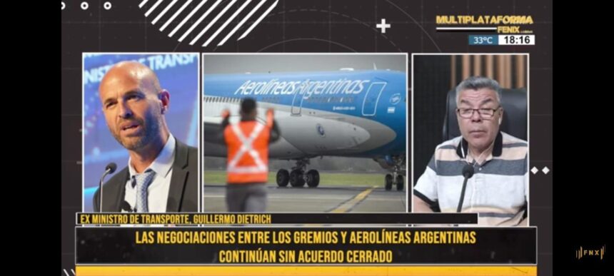 Guillermo Dietrich: “Aerolíneas tiene el 60% del tráfico aéreo doméstico a su mando”