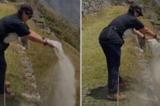 Indignación en Perú: una mujer arrojó las cenizas de un fallecido en Machu Picchu