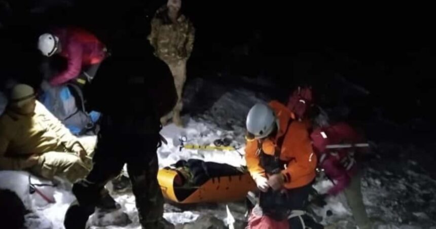 Dramático rescate de un militar que había quedado varado en el Volcán Lanín