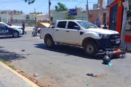 Chilecito: Choque entre una moto y una camioneta