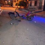 Choque entre dos motos en Barrio San Vicente, ambos conductores estaban en estado de ebriedad