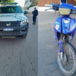 Chilecito: Un móvil policial colisionó con una moto