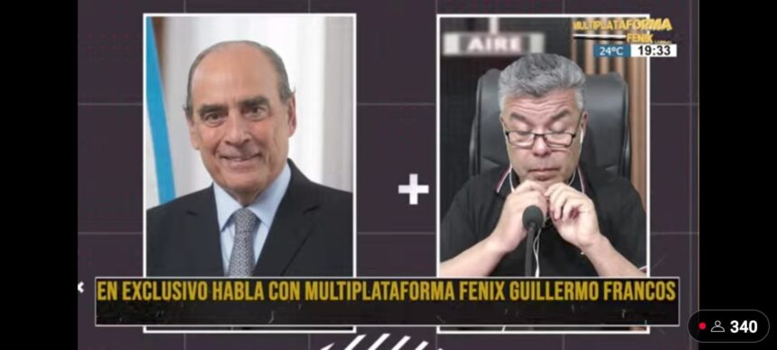 EN EXCLUSIVO.  Guillermo Francos habló con Multiplataforma Fénix:  ” El discurso de Quintela pertenece a lo más rancio del Peronismo”